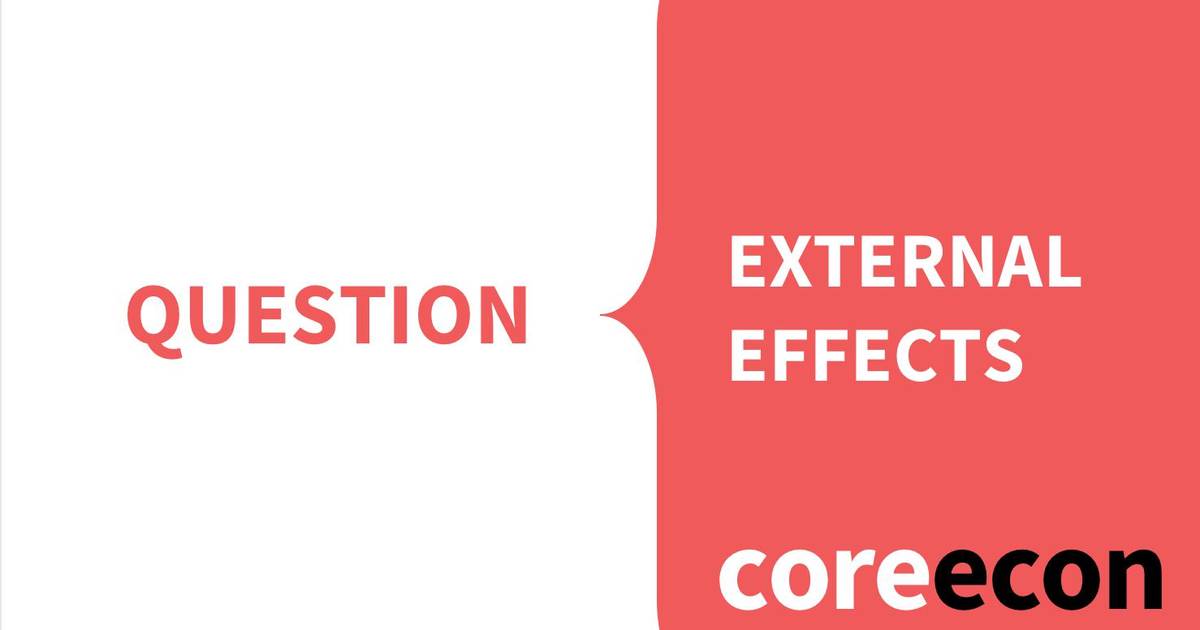 Question: External Effects