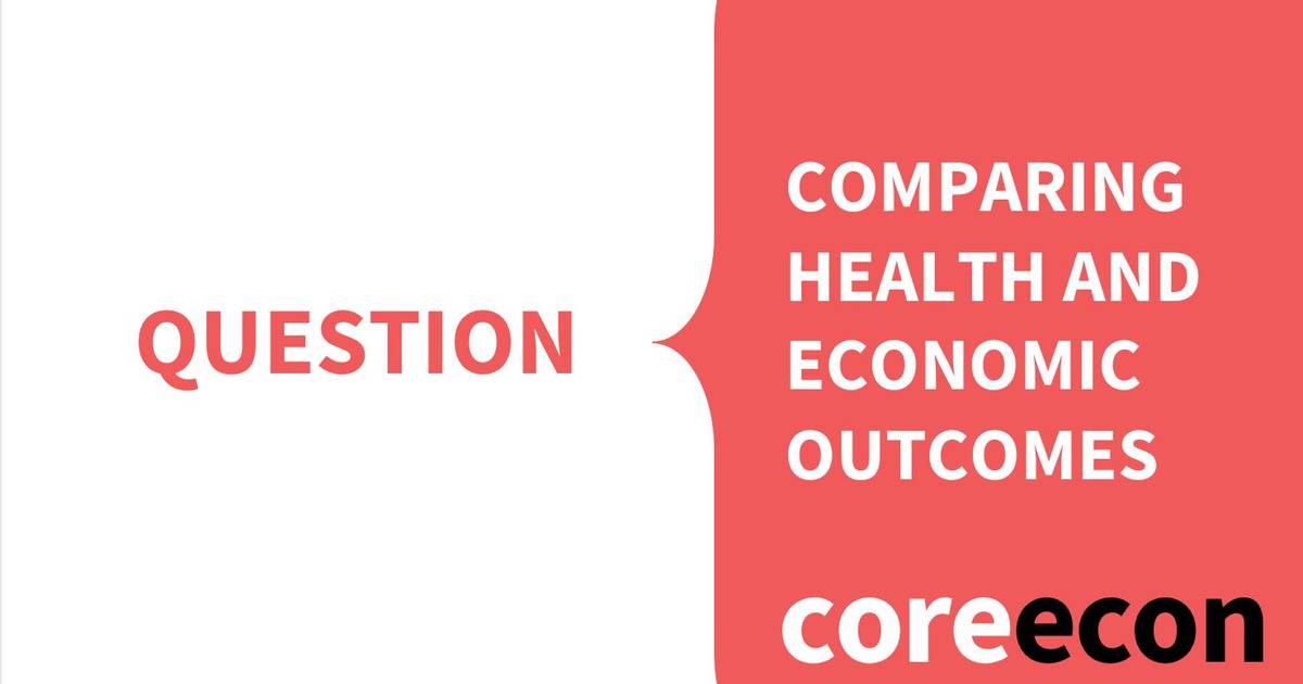 Question: Comparing Health and Economic Outcomes