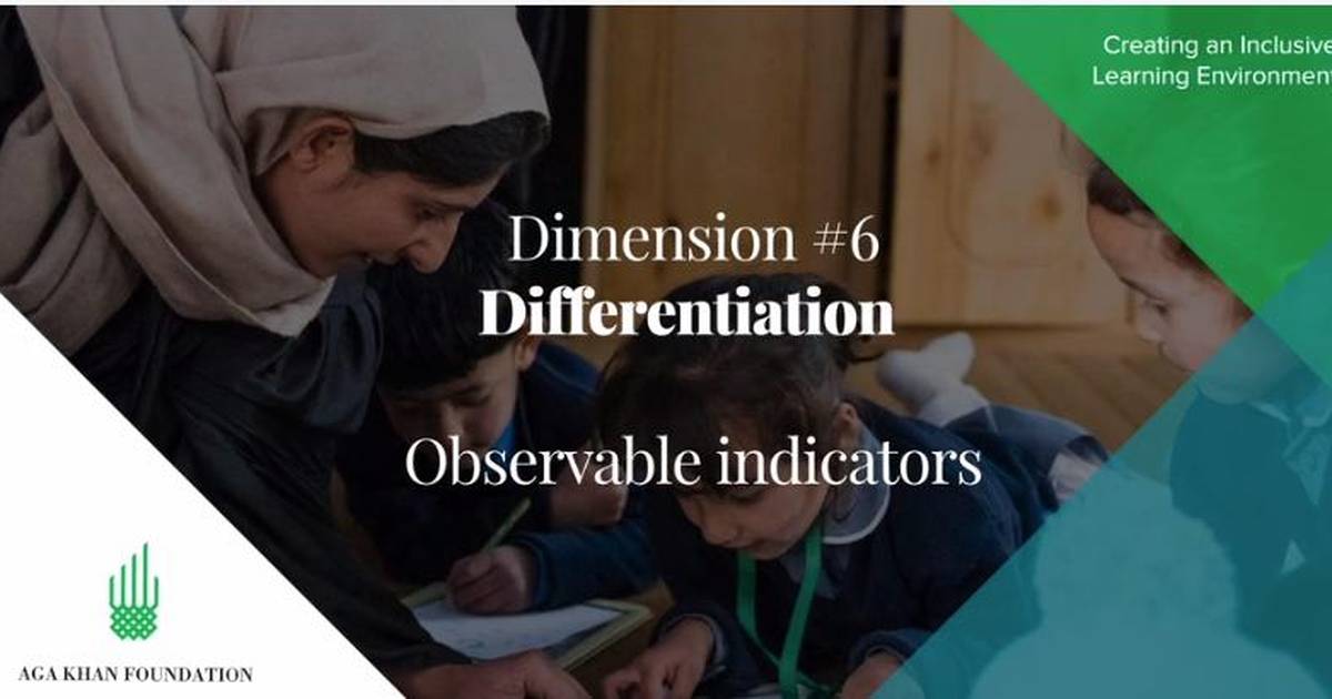 Differentiation: Observable Indicators