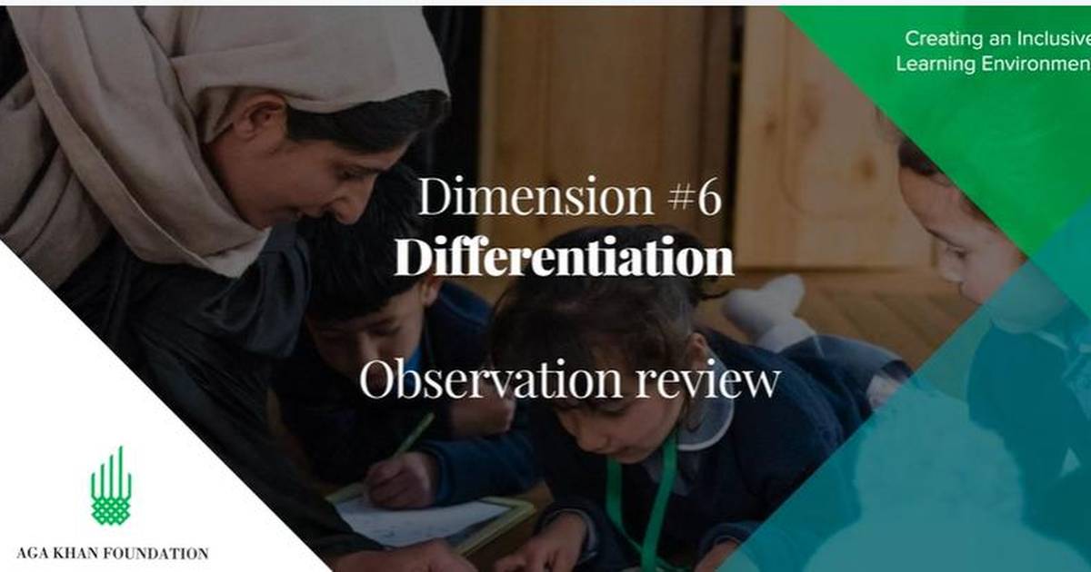 Differentiation: Observation Review