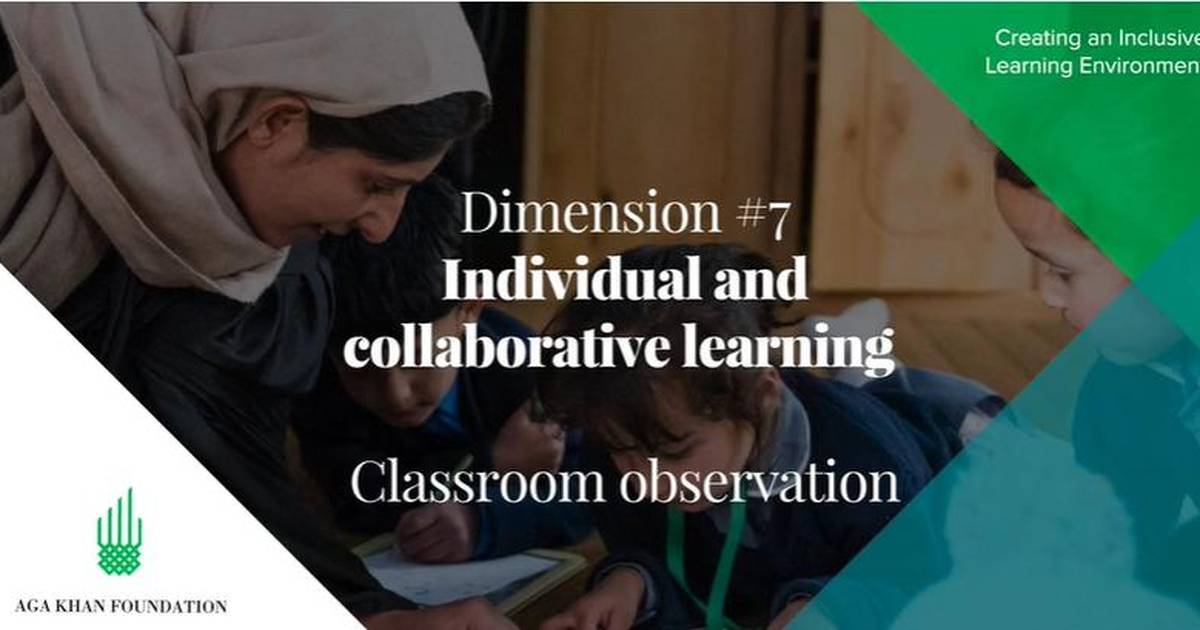 Individual and Collaborative Learning: Classroom Observation