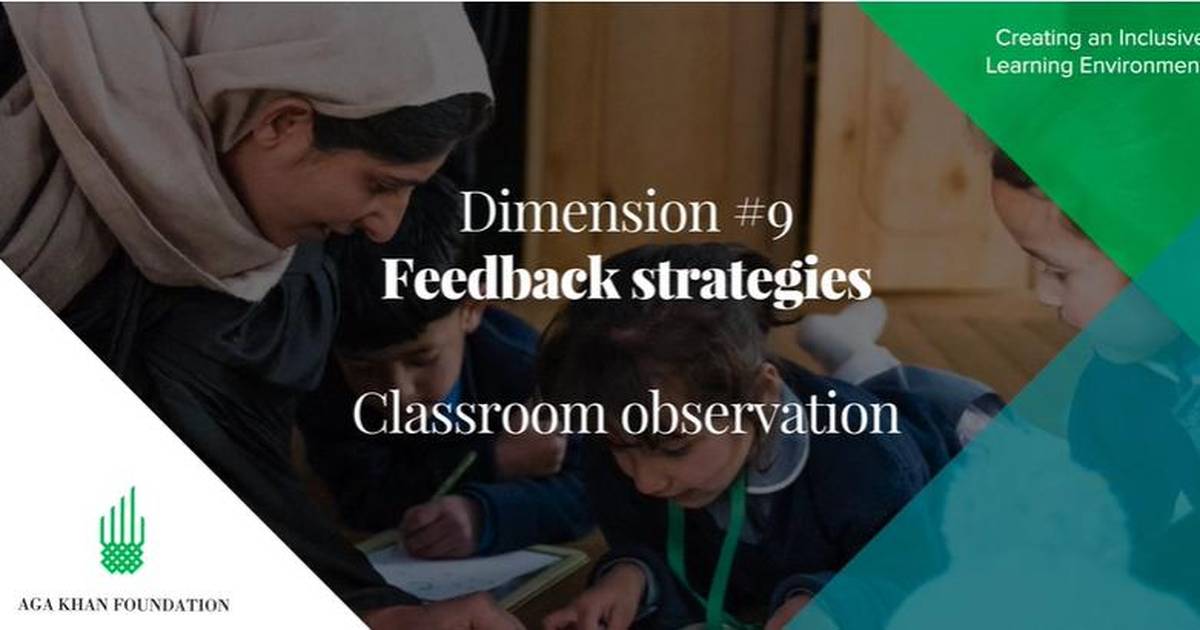 Feedback Strategies: Classroom Observation