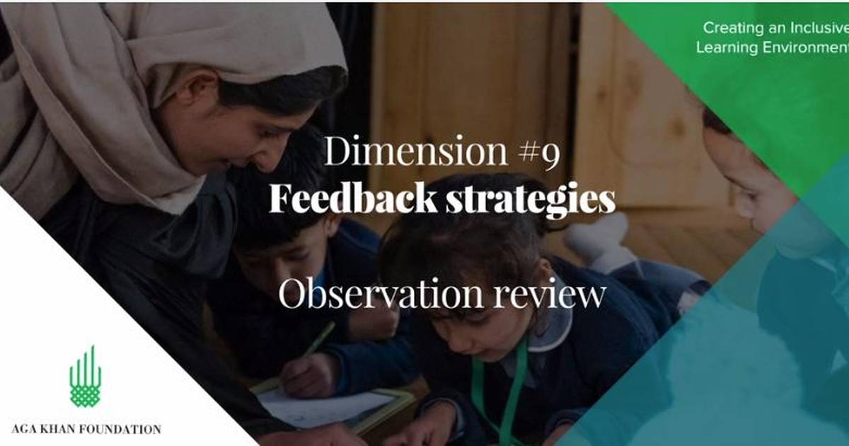 Feedback Strategies: Observation Review