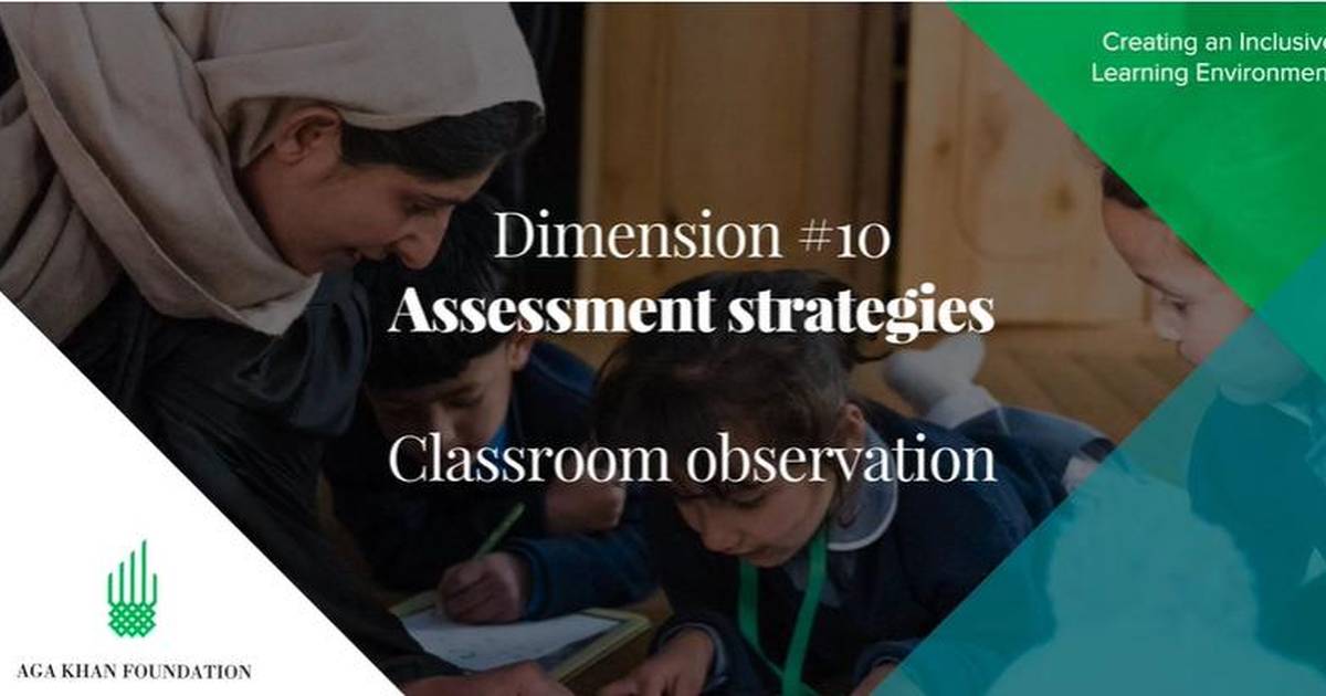 Assessment Strategies: Classroom Observation