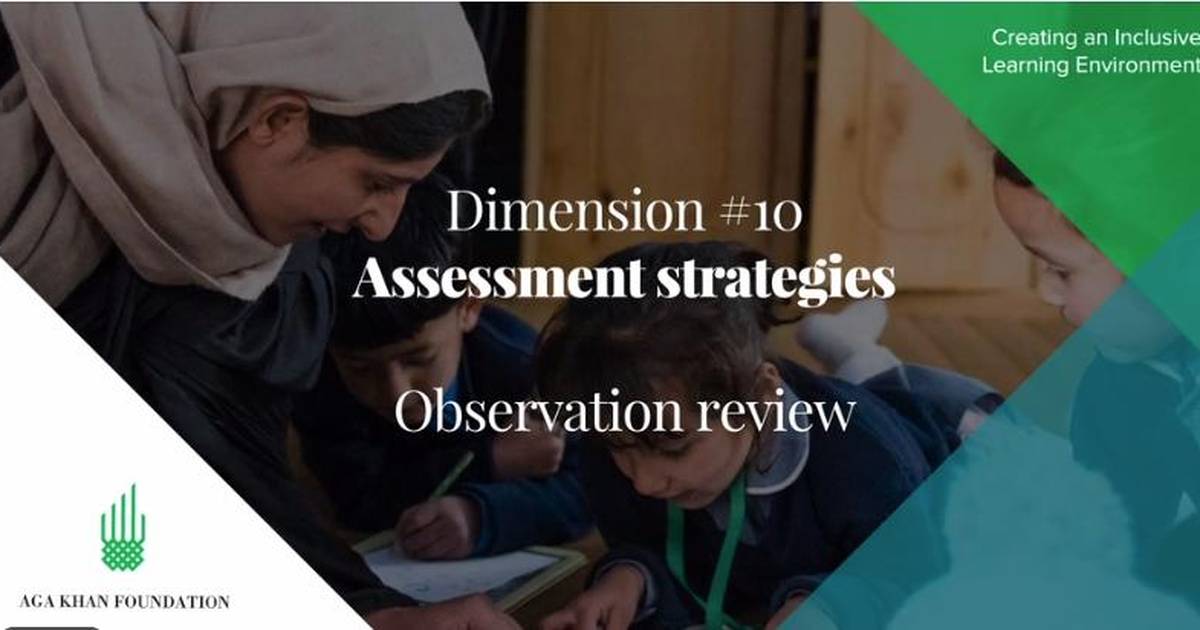 Assessment Strategies: Observation Review