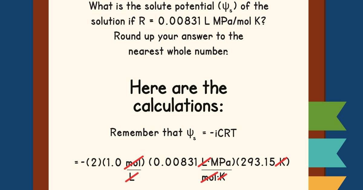 Solute Potential: An Example