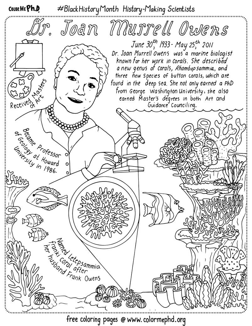 George Washington Carver Coloring Page