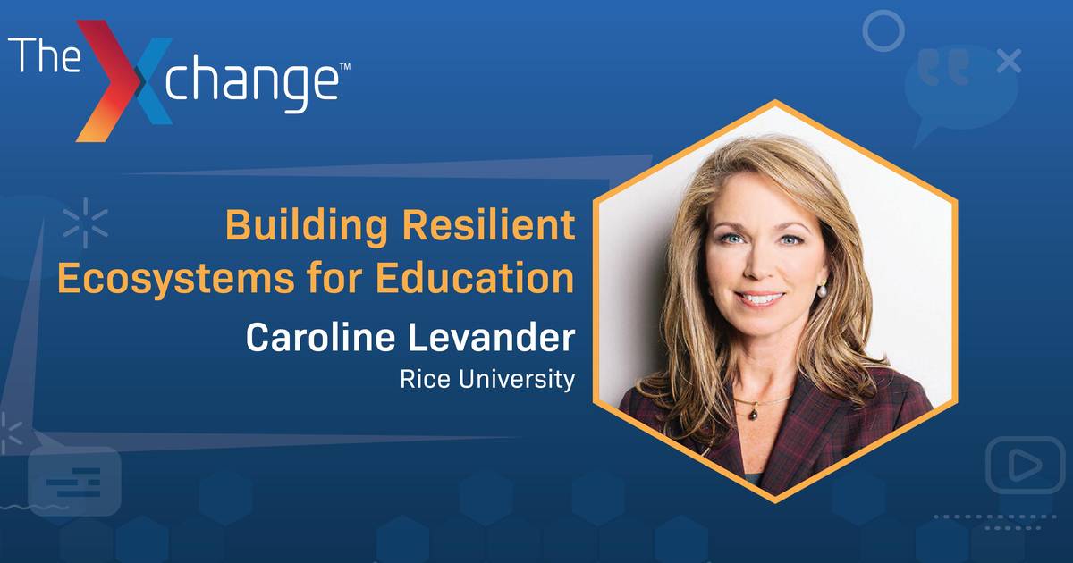 Caroline Levander in the Xchange: Building Resilient Ecosystems for Education