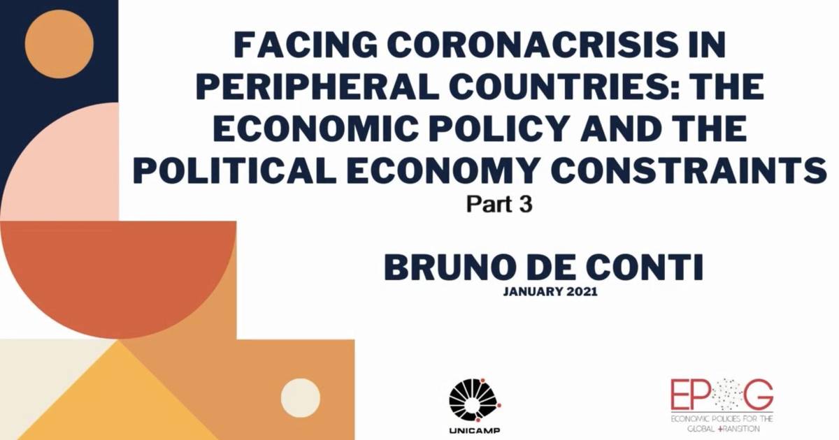 Facing coronacrisis in peripheral countries: the political economy constraints (3/4)
