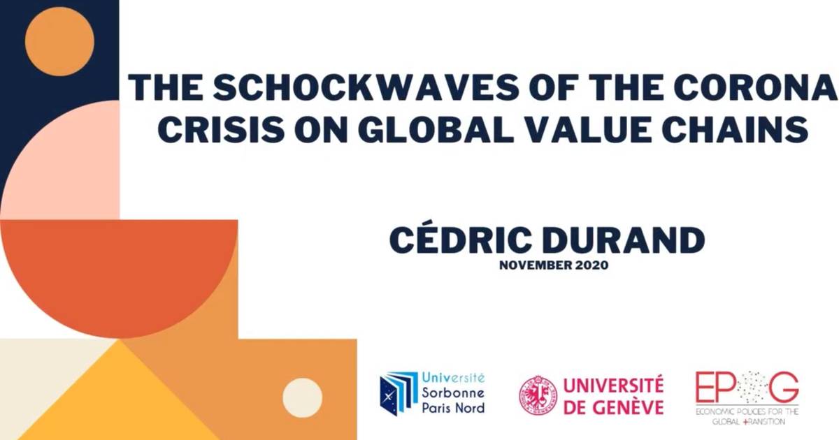 The Shockwaves of the Corona Crisis on Global Value Chains