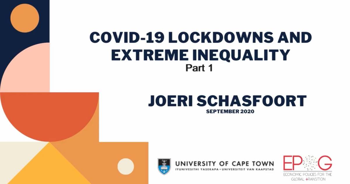 Covid-19 lockdowns and extreme inequality (Part 1/4)