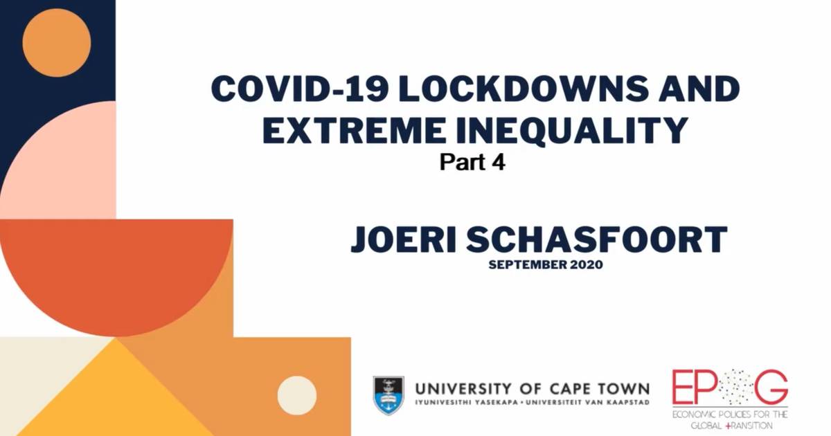Covid-19 lockdowns and extreme inequality (evaluation of Part 4)