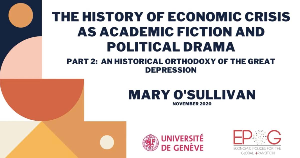 Part2: An historical orthodoxy of the Great Depression (3/4)