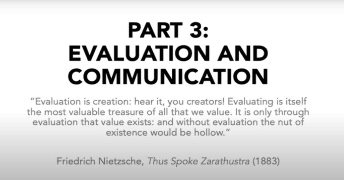 Part 3: Evaluation and Communication