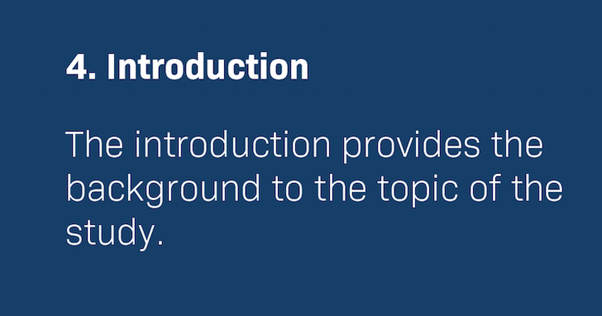 An Article Dissected: The Introduction