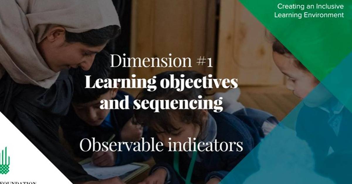 Learning Objectives and Sequencing: Observable Indicators