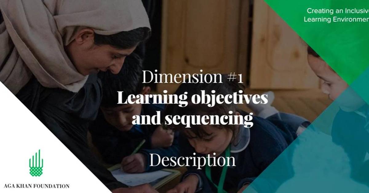 Learning Objectives and Sequencing: Description