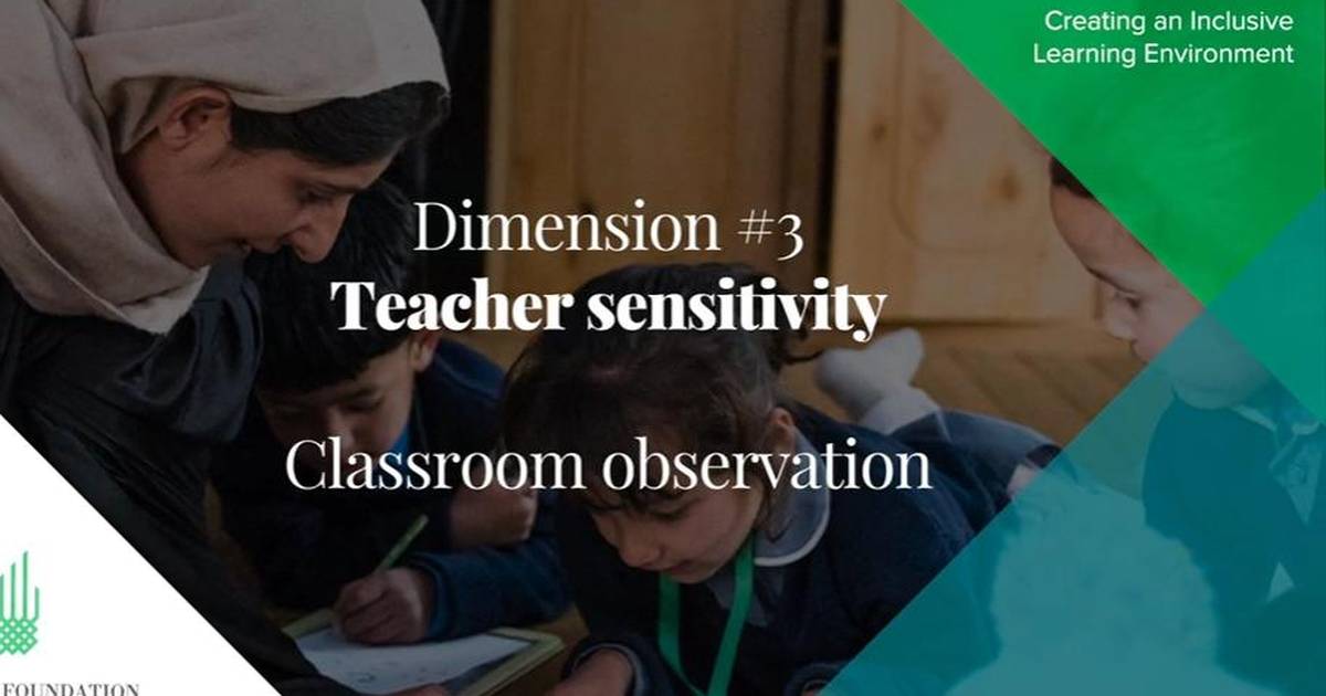 Teacher Sensitivity: Classroom Observation
