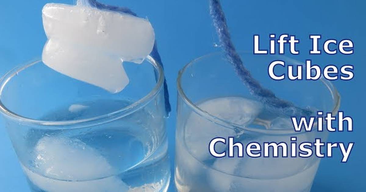 Use Chemistry to Lift Ice Cubes