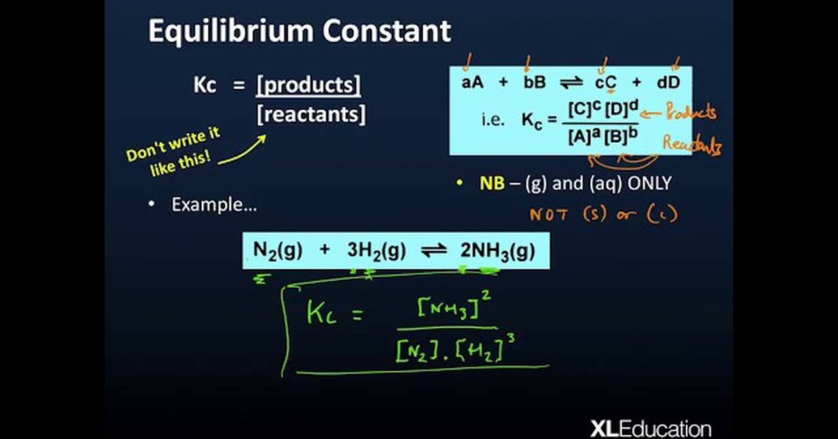 Kc Calculations and RICE Tables
