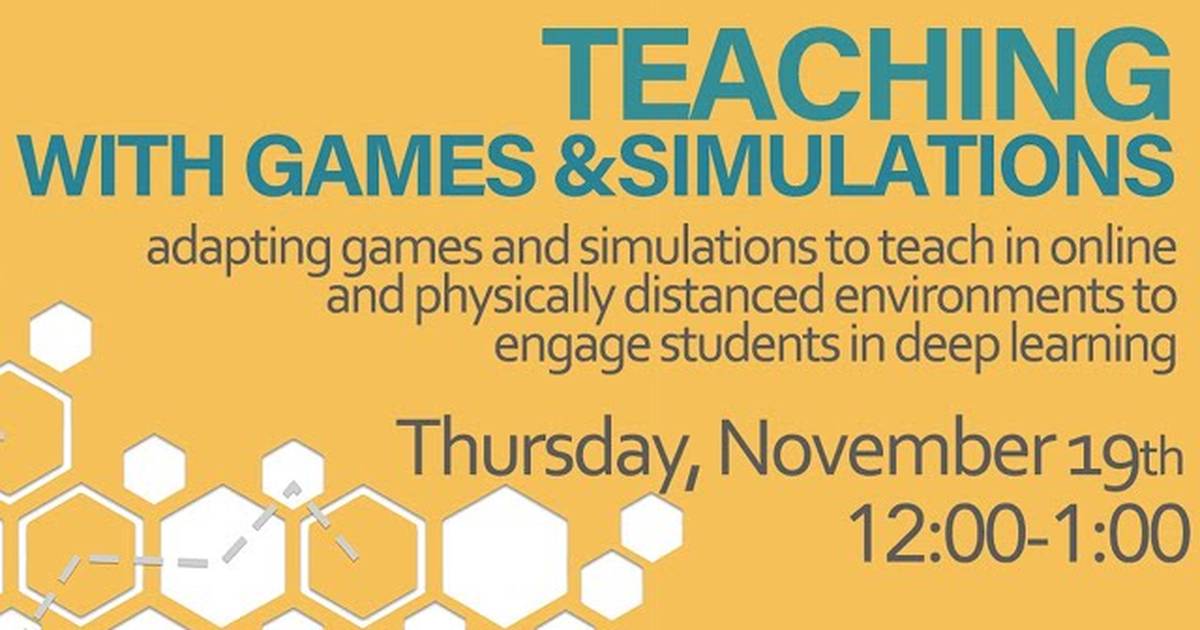 Teaching with Games and Simulations in a Pandemic