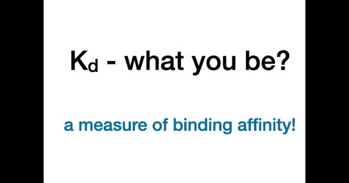 Binding Affinity and Kd