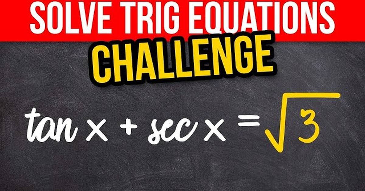10% of Students Solve This Trig Equation Wrong (Including Me!)