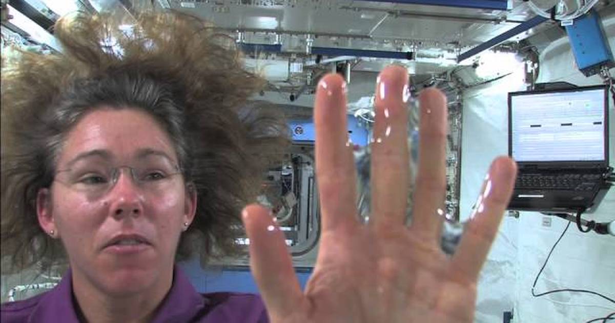 Water Glove in Space