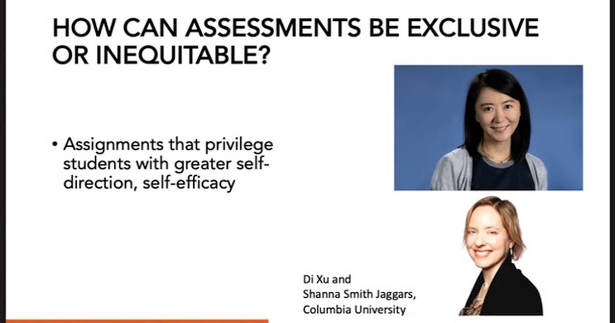 Part 4: Inclusive and Equitable Assessment